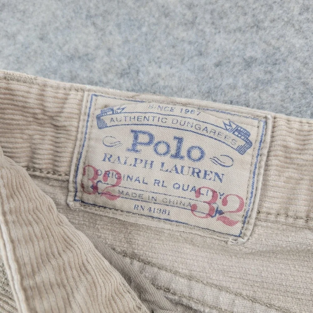 Polo Ralph Lauren Pants Mens 32x32 Corduroy Cordy 5 Pocket Straight Leg Casual